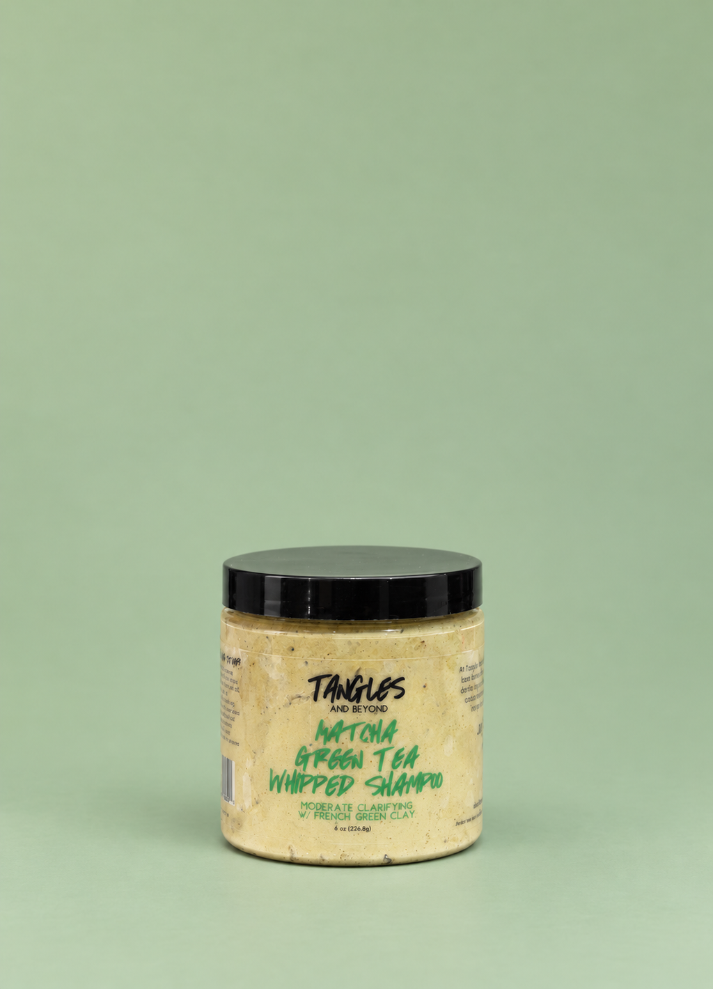 Matcha Green Tea Whipped Shampoo — Moderate Clarifying Clay Cleanse for Curly Hair