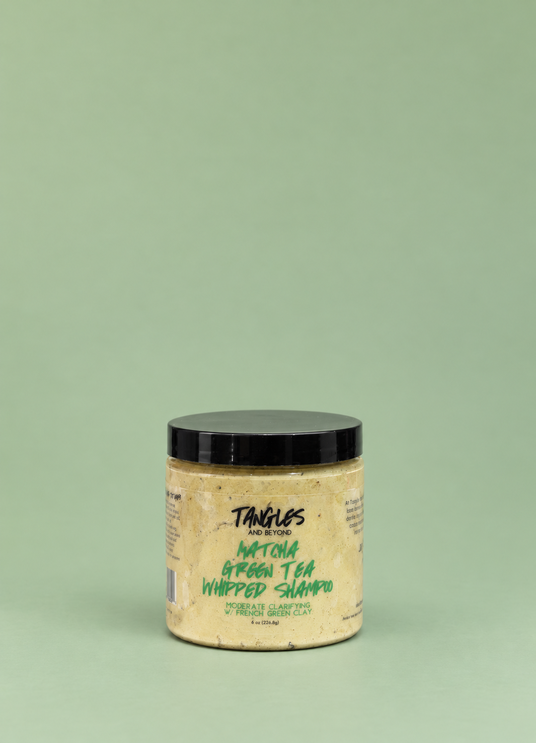 Matcha Green Tea Whipped Shampoo — Moderate Clarifying Clay Cleanse for Curly Hair