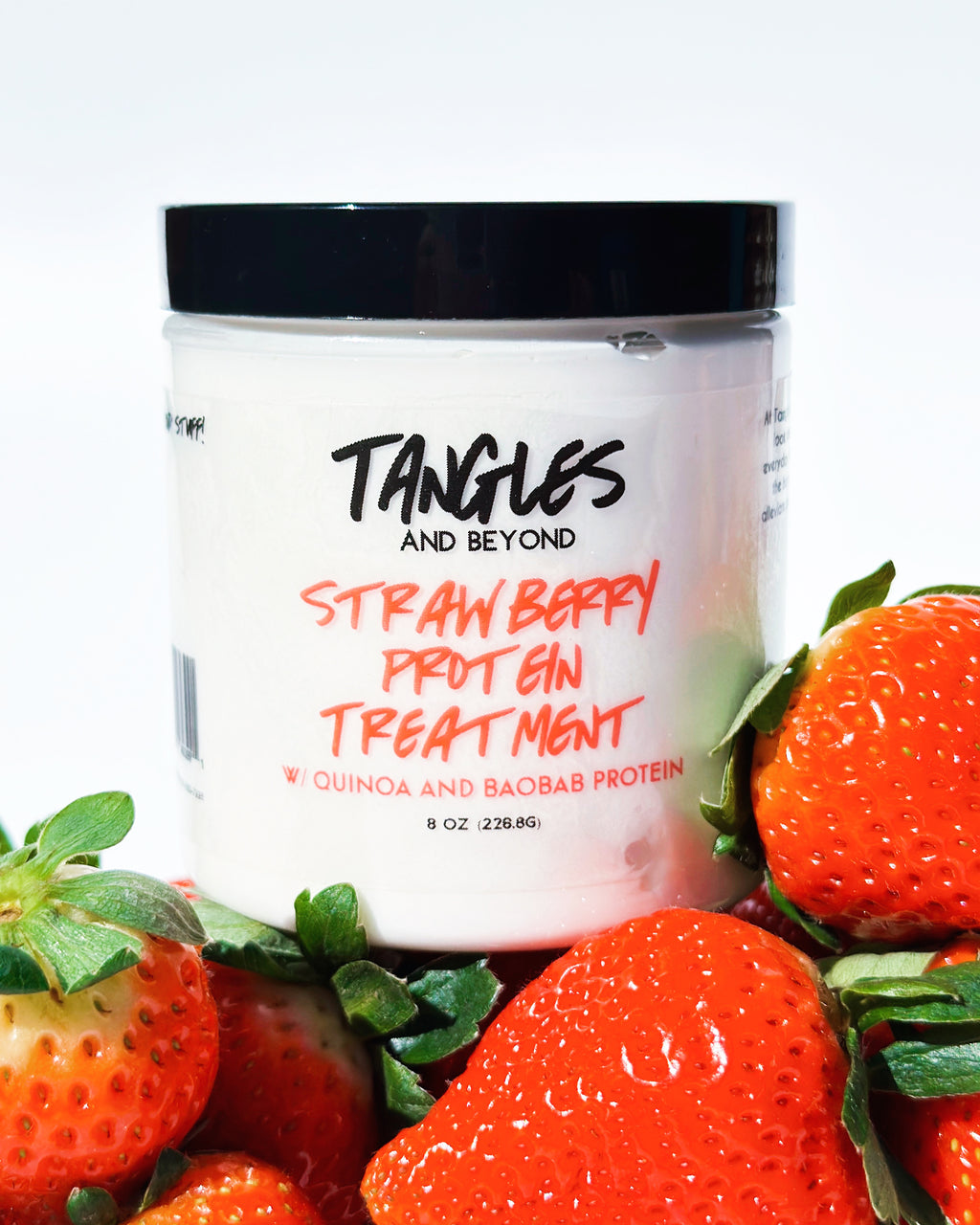 Strawberry Protein Therapy Treatment w/ Baobab and Quinoa Protein- For Weakened and Brittle Hair