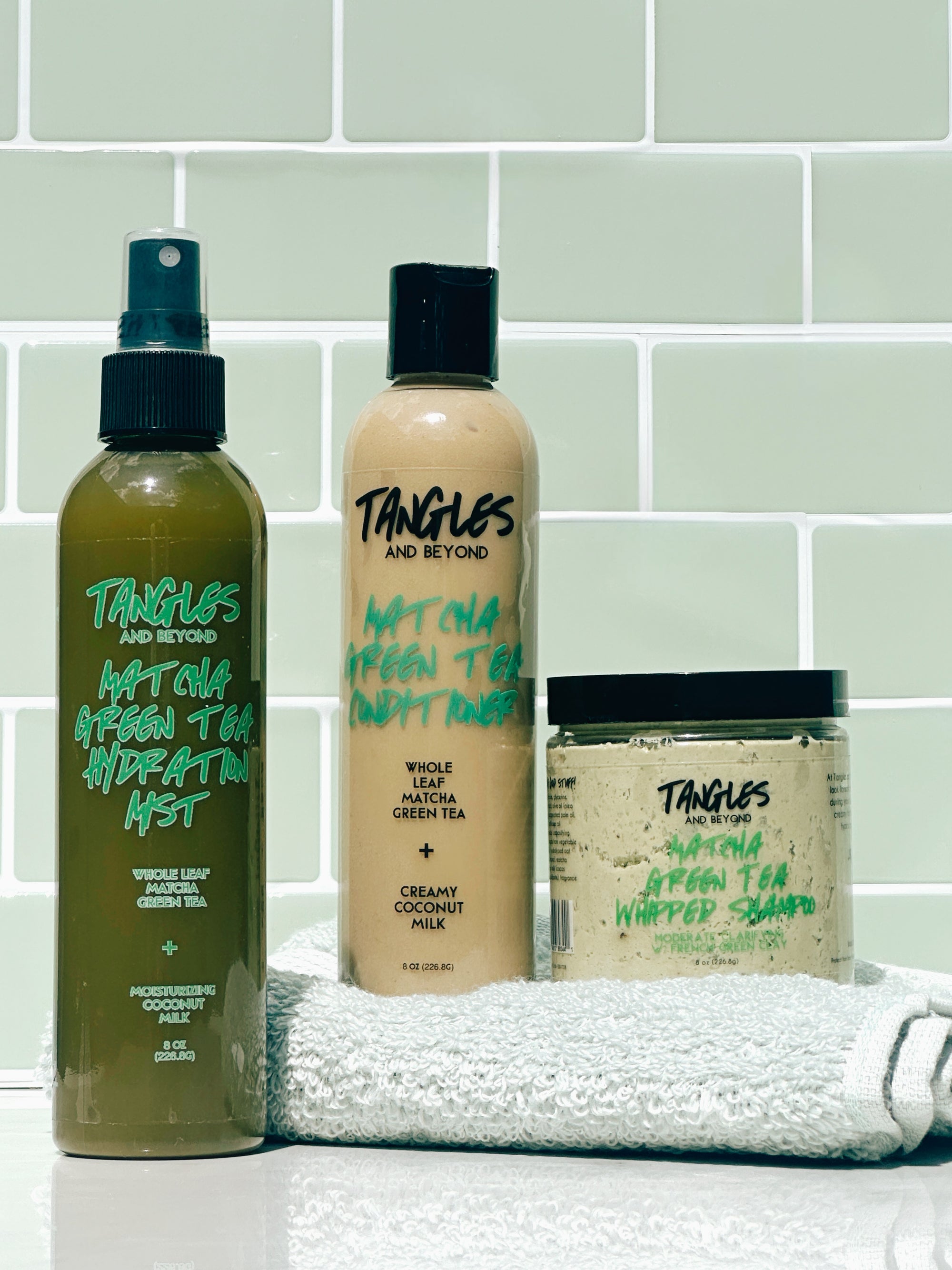 Matcha Green Tea Conditioner — Slip + Lasting Moisture for Curly Hair