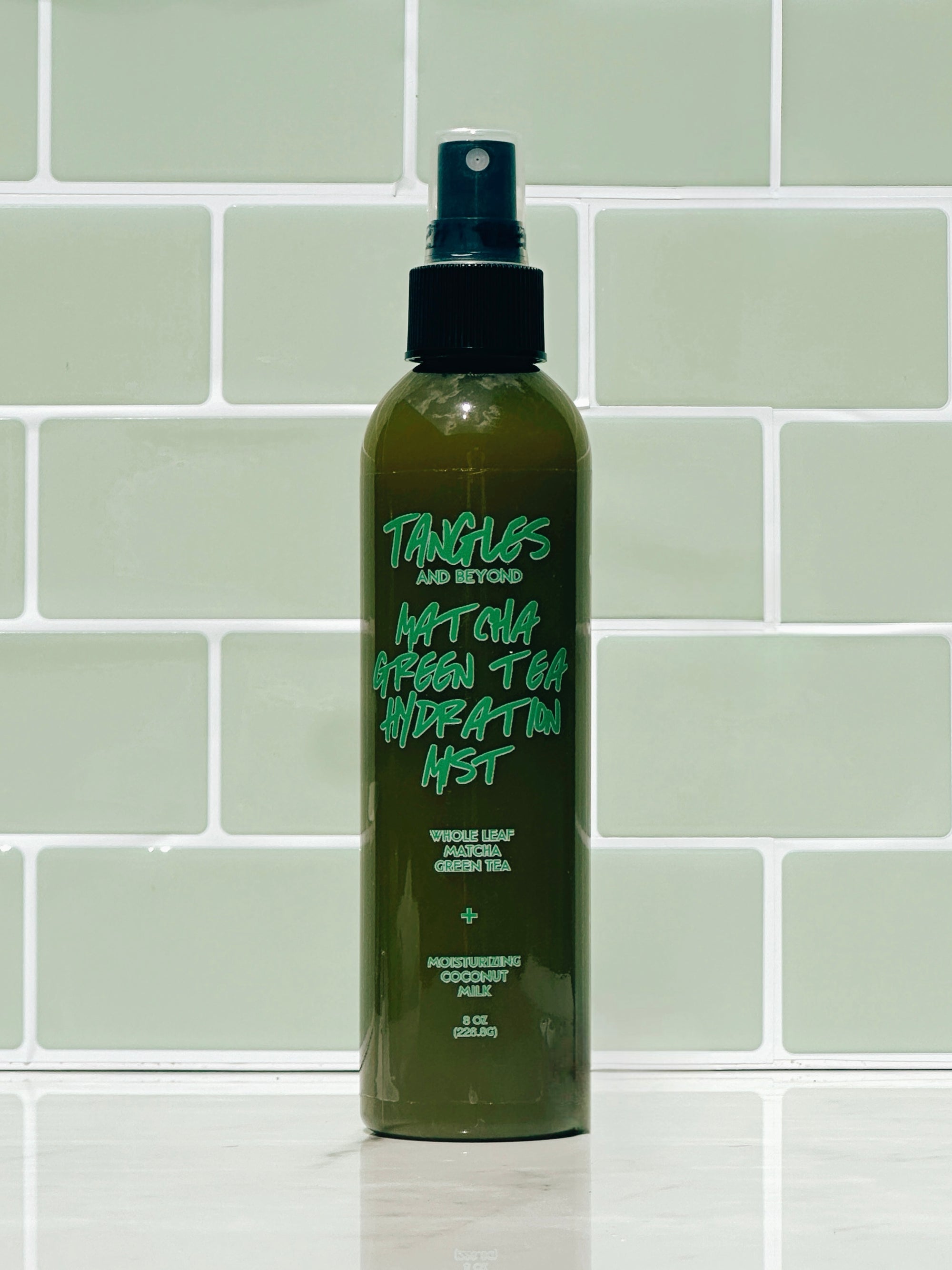 Matcha Green Tea Hydration Mist- Antioxidant-Rich Daily Spray for Curls