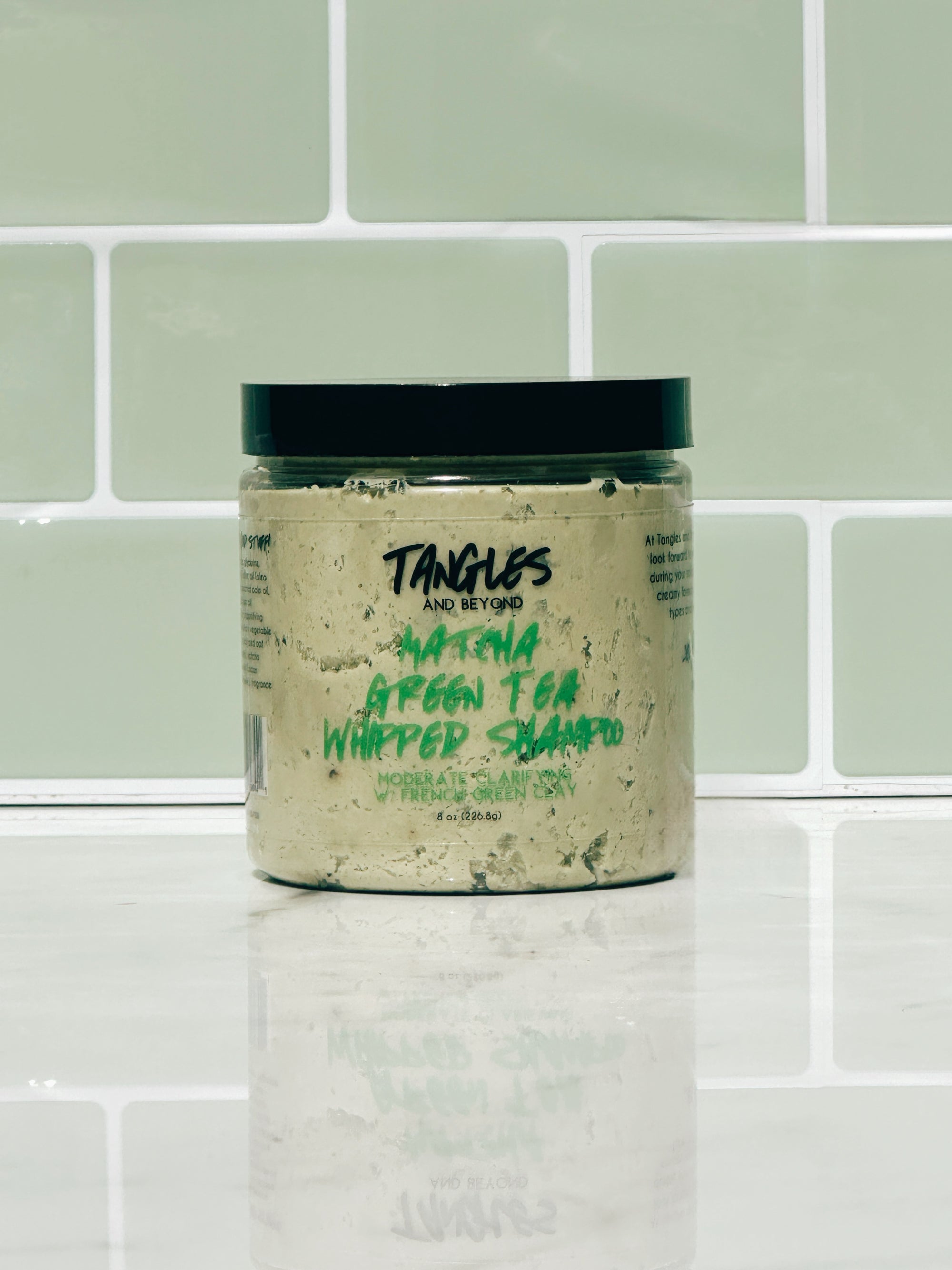 Matcha Green Tea Whipped Shampoo — Moderate Clarifying Clay Cleanse for Curly Hair
