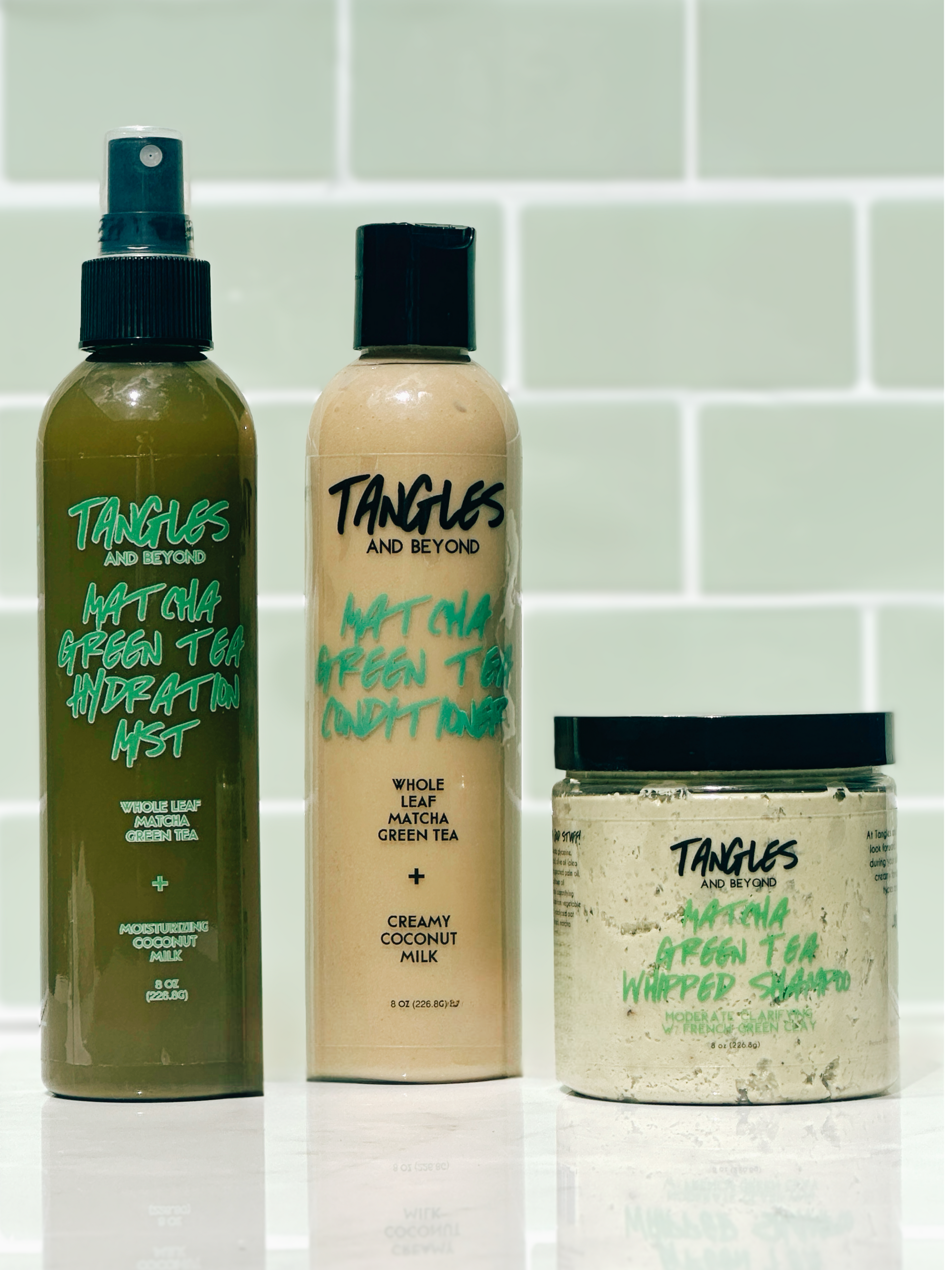 Matcha Green Tea Conditioner — Slip + Lasting Moisture for Curly Hair