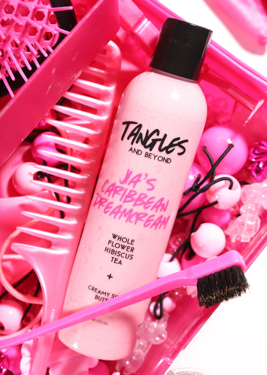 DreamCream Leave-In Conditioner for Curly Hair – Shea & Hibiscus Detangler